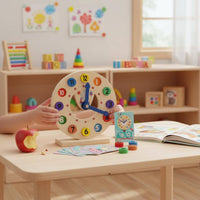 Time Learning Toy Set Child-Centered Inspired Multifunctional Timepiece Toy