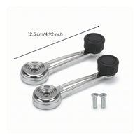 Window Crank Handle Metal Window Crank with Knob Black Hardware for Truck Owners, Vehicle Interior Repair