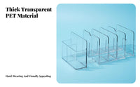 Clear Book Organizer Extendable Sections Sturdy Base for Student Desks