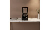 Automatic Watch Winder with Drawer Glossy Dual Watch Winder Safeguarding Quiet for Bedside Table