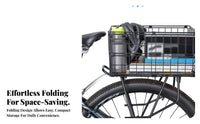 Foldable Rear Basket Screw Mount Metal Wire Bike Basket