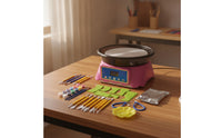 Electric Mini Pottery Wheel with Tools Digital Tabletop Pottery Wheel Portable Compact for Beginners, Hobbyists, Kids, Home Studio, Classroom