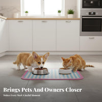 Pet Bowl Placemat Waterproof Feeding Mat Non-Souter rim Floor Covering for Dog Owners, Indoors, Indoor, Kitchen