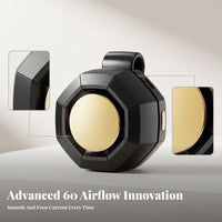 Compact Mini Clamp-on Fan Hanging Loop USB Rechargeable Mini Fan