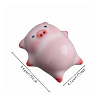 Jade-Like Finish Tea Pet Figurine Crackle Glaze Bunny Teapot Lid Holder Develops Patina Over Time Ru Ware Rabbit Statue High-Temperature Fired for Collectors, Desktop