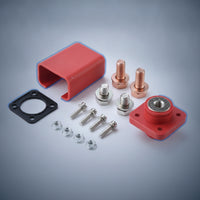 High-Current Terminal Post Double-Threaded Panel-Mount Terminal with Gasket Battery Power Junction Post Insulated Hardware
