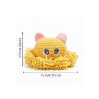 Embroidered Eyes Shaggy Multi-Limbed Sea Creature Stuffed Dangling Tentacles Small Multi-Limbed Sea Creature Stuffed Toy Textured Body Stuffed Creature Pink Accents