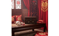 Vintage Chinese Design Storage Box Distressed Finish Traditional Wedding Dowry Trunk Vintage Wooden Box Perfect Gift