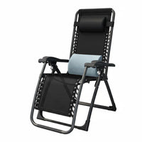 Foldable Design Folding Woven Lounger Space Saving Adjustable Sun Lounger Portable Lounge Chair Weather-Resistant for Homeowners, Beachgoers, Balcony, Beach, Garden, Backyard