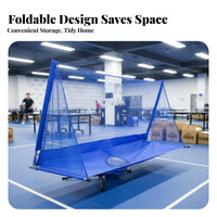 Floor-Standing Table sphere Catch portable sphere-catching mesh with casters Portable sphere Catching mesh Easy Installation Training Aid long-lasting Construction for Coaches, Athletes, Home Use, Gymnasium, Schools, Game Room