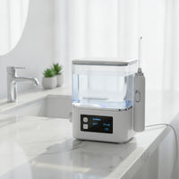 High Pressure Pulsating Stream Oral Irrigator Handle Electric Countertop Oral Water Cleaner 3 Cleaning Modes for People with Tooth Alignment Aids