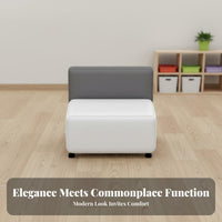 Modern aesthetic Sofa and Coffee Table Group Minimalist Design Upholstered Settee Long-lasting Construction Reception Seating Multiple Color choices for Parents, Office Guests, Business Professionals, Training Center, Waiting Room