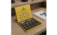 15 Piece Watch Case Opener Kit Easy to Use Watch Case Opening Tool Set Stainless Metal for Watchmakers
