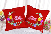 DIY Ribbon Embroidery Cushion Kit for Wedding & Home Decor