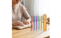 5 Pieces Lightweight Aluminum Bent Needle Long-Lasting Bent Yarn Needle Polished Surface for Craft Project