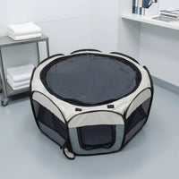 Mesh Feline Maternity Tent Waterproof Foldable Feline Tent Detachable Bottom Pet Shelter Ventilated for Breeding