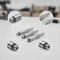 3 Pieces Gearbox Leak Tester Adapters Threaded Leak Test Fittings with Knurled Metal for Mechanics, Technicians, Outboard Engine Diagnostics