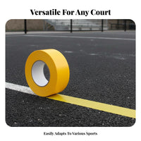 Pickleball Court Lines Strong Adhesion Pickleball Court Tape Weather Resistant for Gymnasiums, Indoor Courts, Driveways