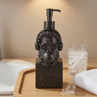Raised Design Hip-Hop King Dispenser Square Base Sculptural Pump Dispenser Embossed Decorative Item