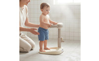 Curving Armrest Standing Bath Rack Stable Base Adjustable Bath Stand Molded Plastic Handsunrestricted for Young Children, Babies, Bathroom