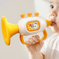 Safe Material Cartoon Blow Toy Easy to Use Baby Trumpet Toy Early Music Education Kids Musical Whistle Develops Fine Movement Skills for Toddlers, Babies