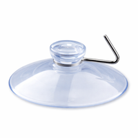 Vacuum Hook for Bathroom Towel, Heavy Duty Suction Cup with 304 Stainless Steel, Clear for Wreath