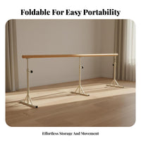 Portable Dance Bar Anti-Slip Feet Freestanding Dance Barre Sturdy Construction Portable Dance Bar for Adults, Beginners, Home, Stretching Practice