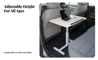 Multi-Functional Foldable Car Desk Easy to Install Car Seat Tray Table Stable Structure Vehicle Dining Tray Sturdy Support for Travelers, Passengers, Distant Workers, Mobile Office, Road Trips, Travel
