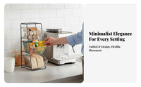 Beverage Packet Holder Transparent Design Divided Packet container Keeps areas Tidy