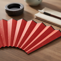 Chinese Style Gold Flecked Xuan Paper Fan Surface for Calligraphy Painting