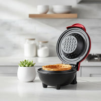 Electric Waffle Bowl Maker with Nonstick Surface Countertop Waffle Bowl Maker Compact Appliance Easy to Clean for Kitchen, Dorm Rooms