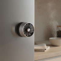 Cooking Timer Twist Dial Magnetic Kitchen Timer Mechanical Countdown Clock Stainless Steel Analog Timer Visual Timer Suitable for Office School Kitchen
