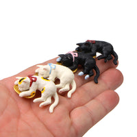 Japanese Style Lying Cat Figurine for DIY Micro Landscape and Phone Case Decoration
