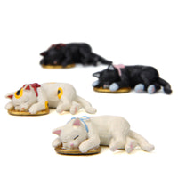 Japanese Style Lying Cat Figurine for DIY Micro Landscape and Phone Case Decoration