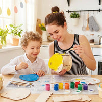 DIY Wooden Easter Basket Child-Friendly Wooden Easter Craft Creative Fun Paintable Egg Holder for Families, Crafters, Party, Classroom Projects, Home