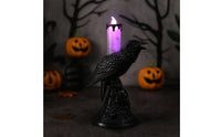 Crow Tabletop Lantern Flameless Night Light Dripping Decor for Tabletop Display