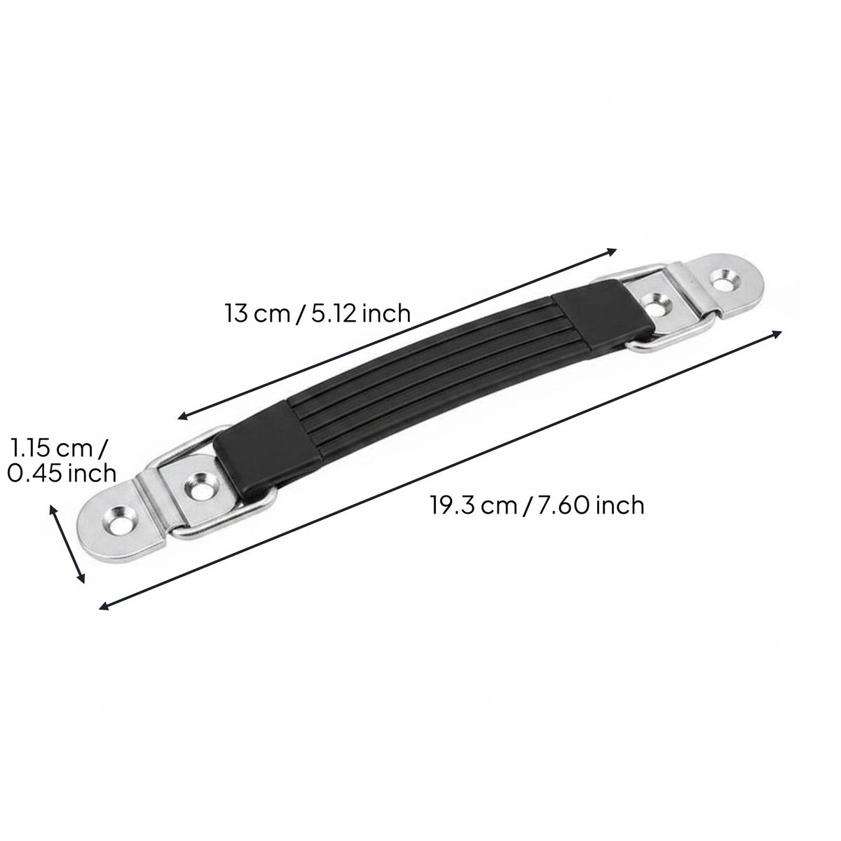 Suitcase Replacement Handle Comfortable Grip Rubber Carry Handle Easy to Install for DIY Enthusiasts