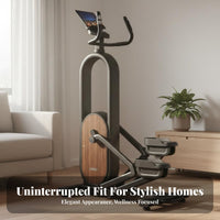 Low Effect Elliptical Machine Smart Air Walk Glider Full-Body Workout Compact Stepper Machine Quiet Operation for Apartment