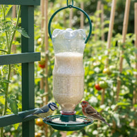 Container Cap Bird Feeder Beverage Top Feeder DIY Project Screw-on Tray for Backyard