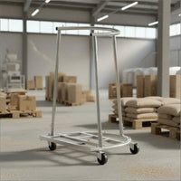 Labor-Saving Grain Sack Filling Frame Single-Person Operation Bag Support Artifact Heavy-Duty Mobile Bag Holder Stand Long-Lasting for Farmers, Farm, Warehouse, Outdoor