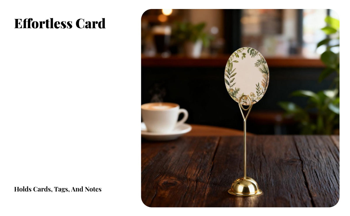 Table Number Holder Multipurpose photo Holder Versatile Place Card Clip for Restaurant Owners, Wedding Planners, Weddings, Banquets