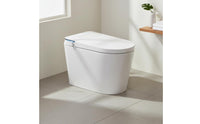 Foam Barrier Smart Toilet Instant Heating Single-Piece Smart Toilet No Water Pressure Limit Auto Flush for Women, Elderly