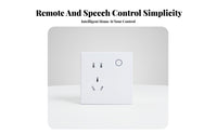 86 Type Smart Application Control Voice-Alternating Current Tivated Led Wall Energy-Saving Wall Outlet for Homeowners, Living Room, Bedroom