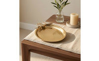 Copper Tray with Handle Decorative Tray with Handle Easy to Clean for Coffee Table, Vanity