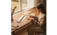 6 Pieces Hand-Binding Tool Kit Complete Bookbinding Kit with Awl Bookbinding Tools Set Essential Comprehensive