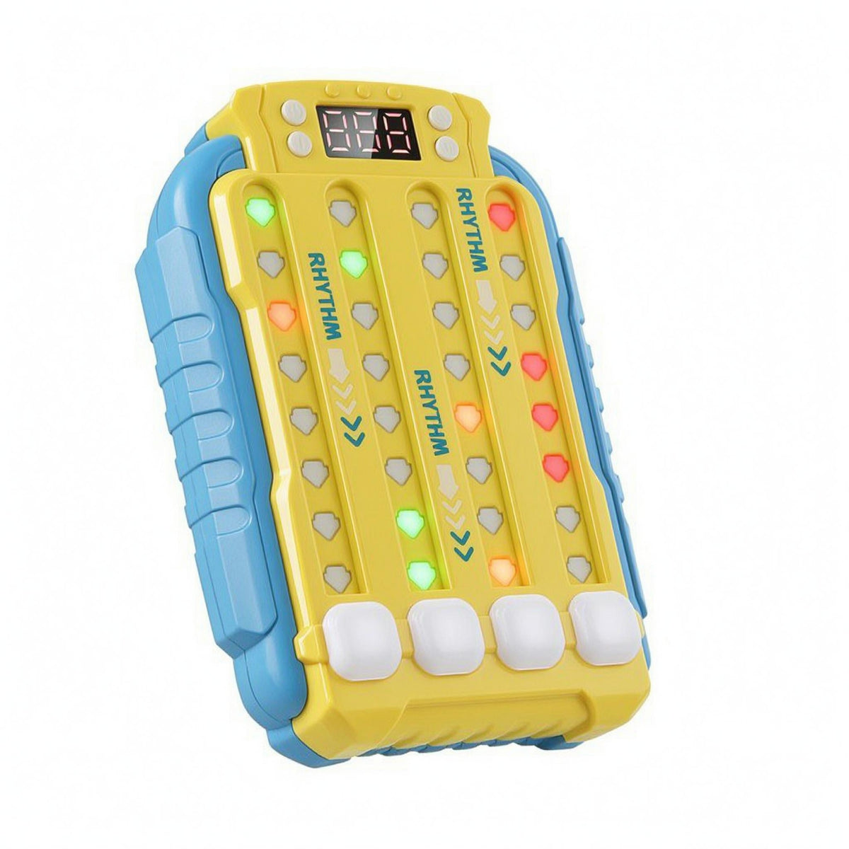 Compact LCD Rhythm Game Toy Illuminated Handheld Rhythm Game Toy Hand-Eye Coordination Response Training
