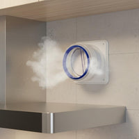Proof Range Hood Flue Damper High Temperature Resistant Kitchen Exhaust Check Valve for Bathroom