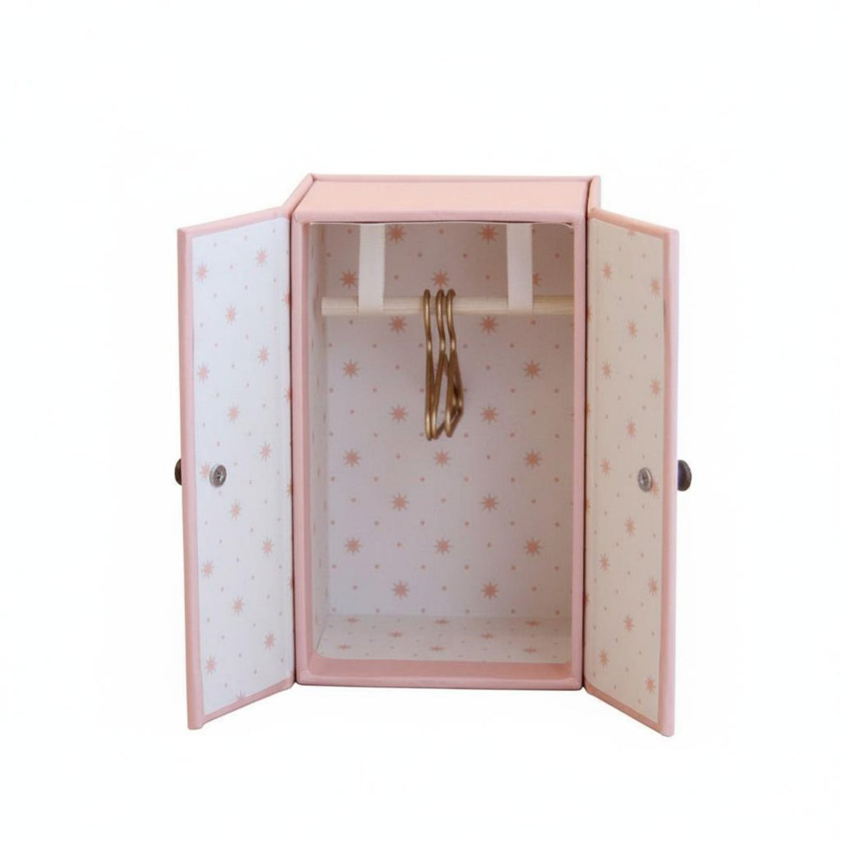Miniature Paper Wardrobe Vintage Design BJD Doll Armoire 1/12 Scale Doll Closet Realistic Design Miniature Wardrobe Handmade