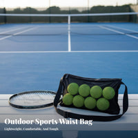 Tennis Ball Waist Bag Portable Tennis Ball Waist Pouch Multifunctional for Coaches, Women, Golf, Outdoor, Travel