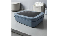 Mesh Lid Box Separate Compartments Double-Layer Breeding Box Mealworm Container Plastic Mesh Breeding Container